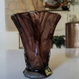 Vase art déco en pâte de verre