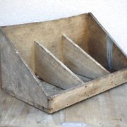 Bac rangement bois, meuble de rangement vintage, rangement outil