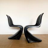 2 Panton S chair chairs Herman Miller / Fehlbaum