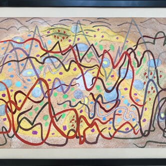 Rudolf MÖLLER, 1881-1967. Composition, 1918. Gouache and watercolour.