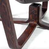 Vintage retro leather Falcon chair by Sigurd Ressell