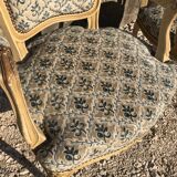 Paire de fauteuils cabriolets de style Louis XV