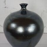 modernist enameled ball vase from the 60s