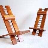 Pair of Africa armchairs Marcel Ramond France 1970