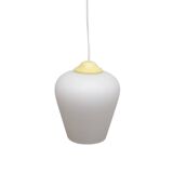 Milk glass pendant lamp, vintage