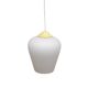Lampe suspendue en verre opalin, vintage
