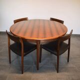 Table and 6 chairs by Niels Otto Moller