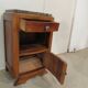 Art-deco, walnut and oak bedside table