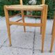 Pairs of chairs rope and wood 50s Italy