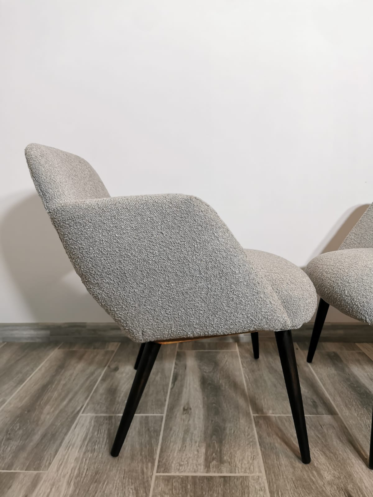 Mid-century restored pair of armchairs