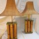 Pair of large oriental-inspired lamps