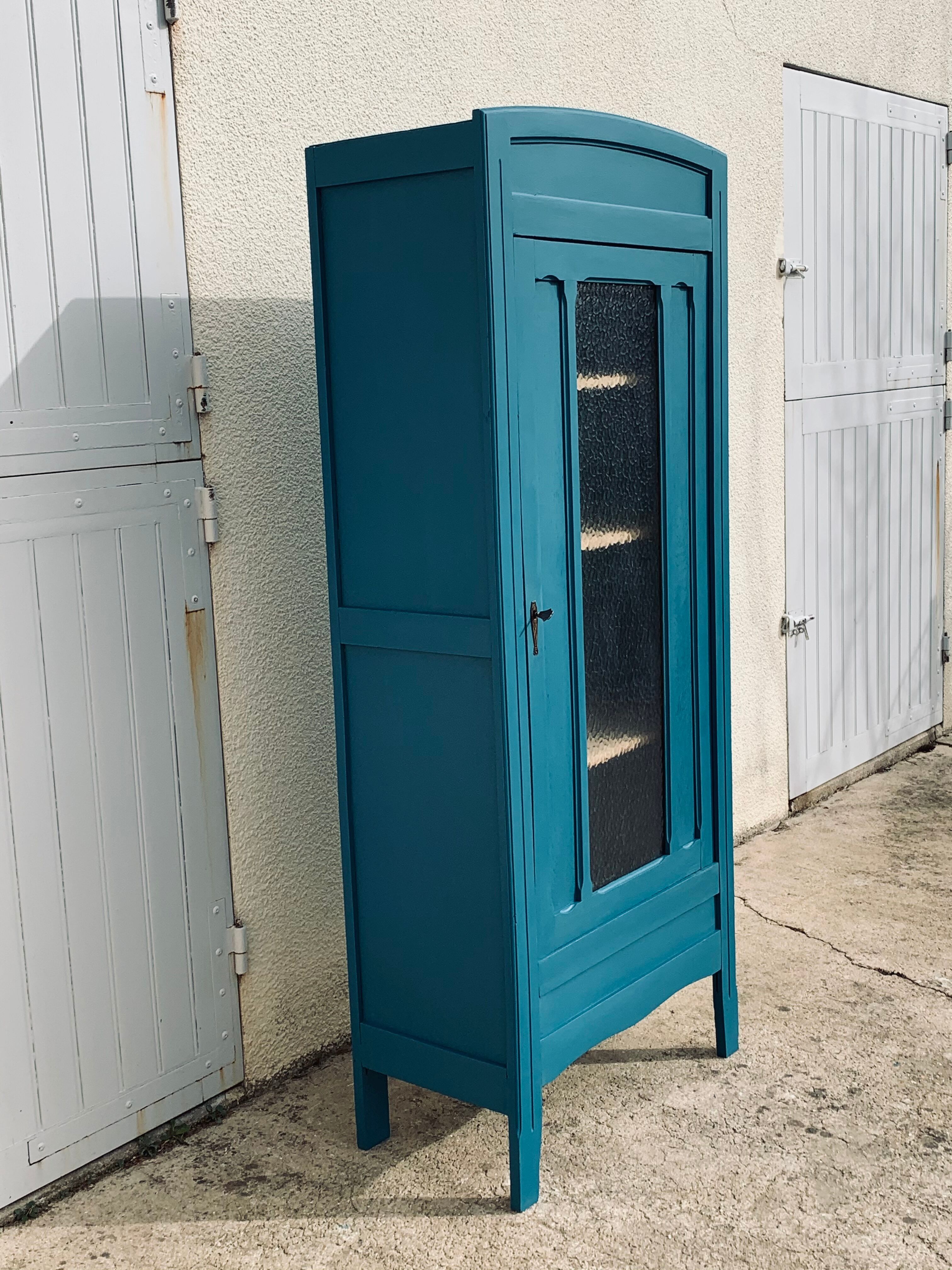 Glass-glazed Parisian wardrobe 1930