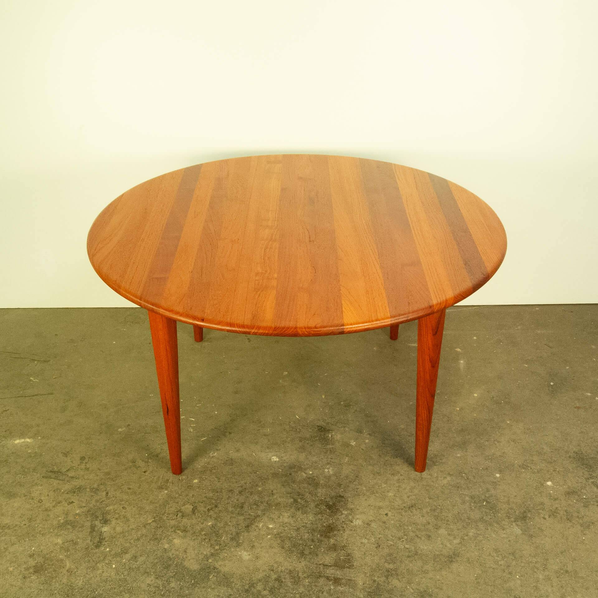 Coffee table, solid teak, vintage from the 60s
