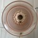 Antique Art Deco Swan Neck Table Lamp with Pink Glass Shade, France, 30cm