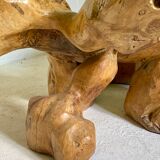 Table basse brutaliste du sculpteur Jean Yves Le Guyader