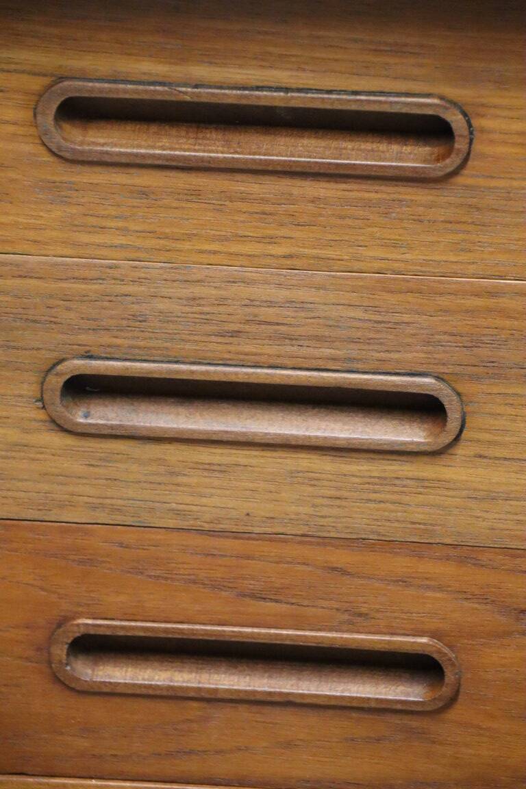 Scandinavian double-sided teak desk, 1960