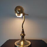 Brass desk or banker lamp