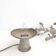 Stoneware candle holder lamp