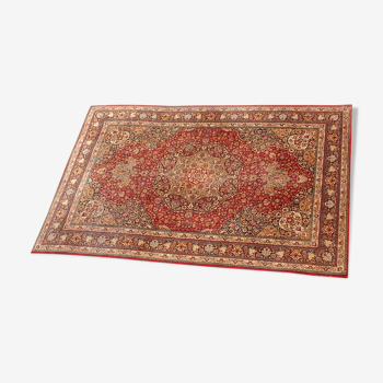 antique carpet in red wool - 200 X 305 cm