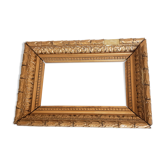 Molded frame in wood and gilded stucco, XIXth, 25 cm x 17 cm