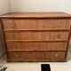 Dal Vera chest of drawers in woven rattan and bamboo Italian design 1970