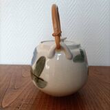 Asian style teapot with bamboo handle