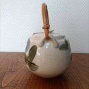 Asian style teapot with bamboo handle
