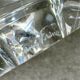 Pair of crystal salt cellars by Daum France