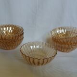 Oillor iridescent pearl amber glass cups
