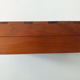 1970 vintage walnut branding cigar box