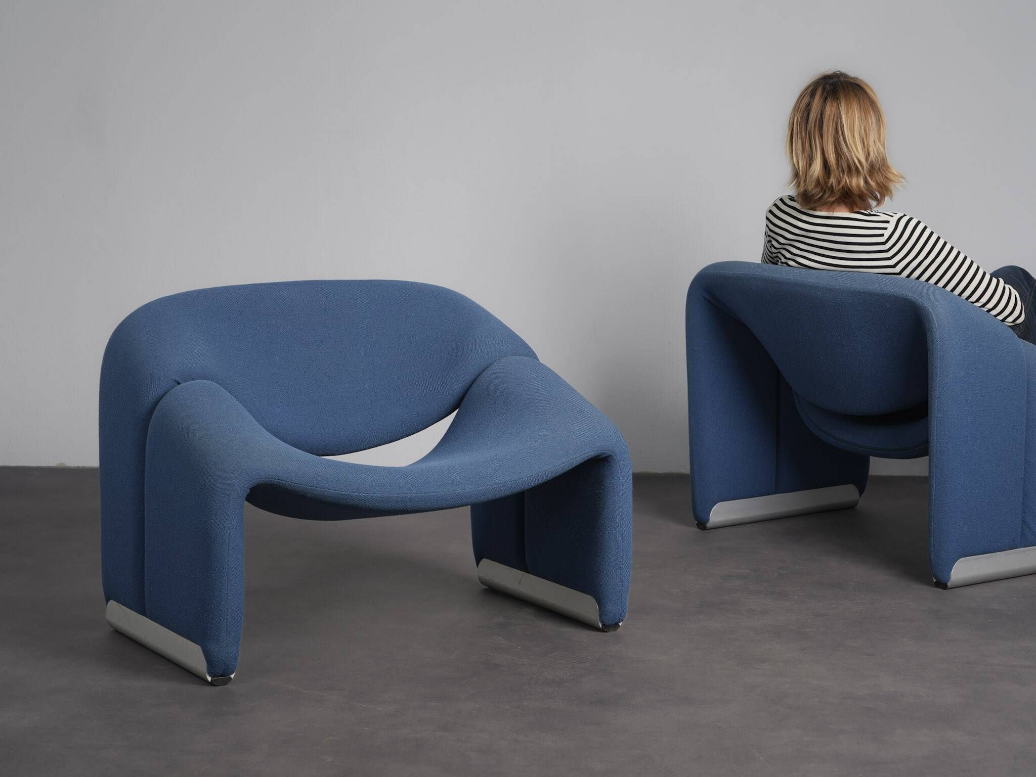 Pair of F598 Groovy lounge chairs by Pierre Paulin for Artifort, Netherlands, 1970s