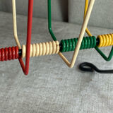 Scoubidou magazine rack, 1960s