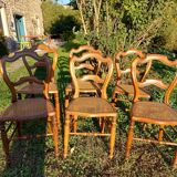 Lot of tanned chairs