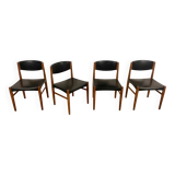 4x Scandinavian Teak Chairs by Grete Jalk MidCentury 60s