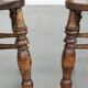 Set of 2 antique English captain's chairs/desk chairs from the 19th century