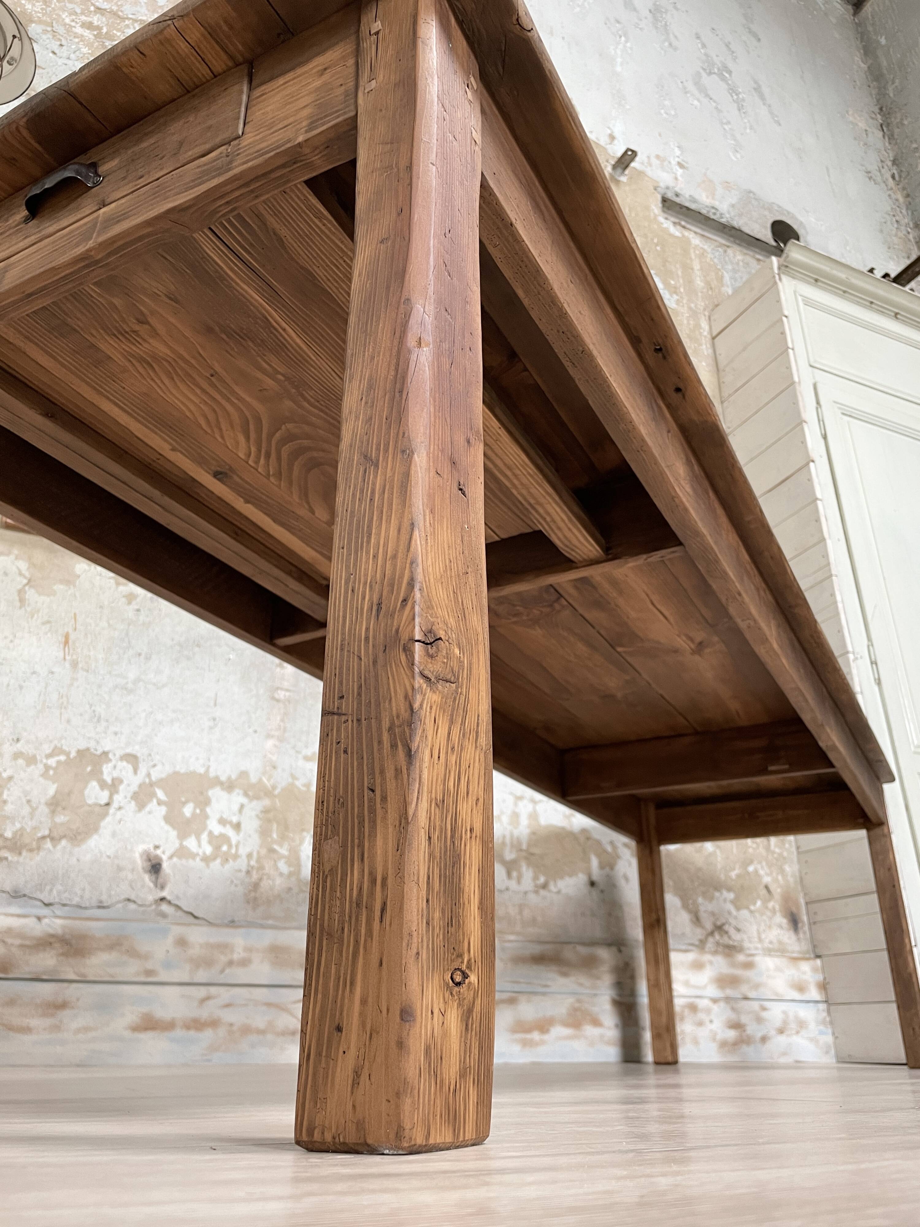 Vintage solid fir farm table.