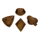 4 Scandinavian teak ramekins, 1960s
