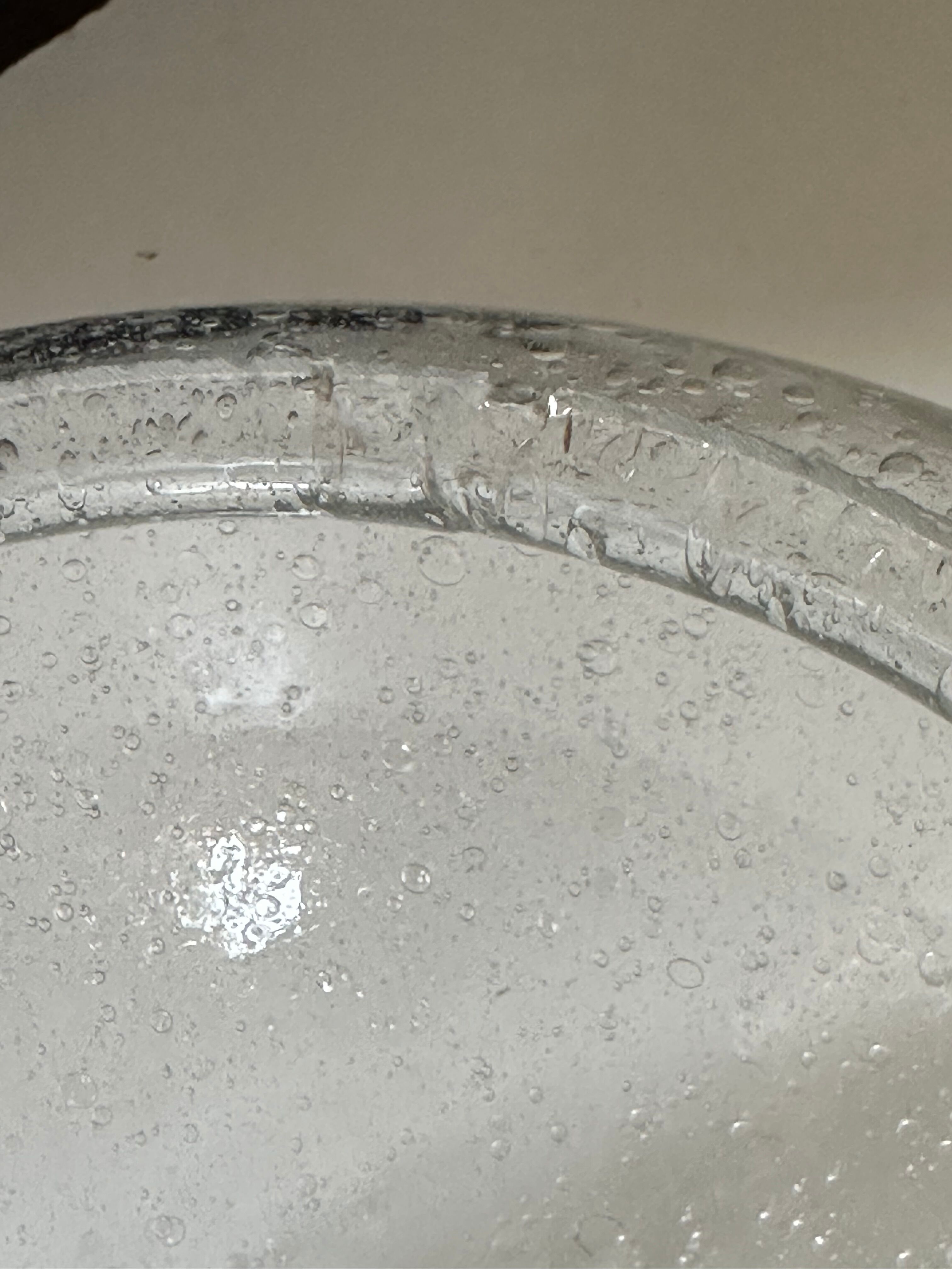 Bubble glass lamp vintage design 70 years