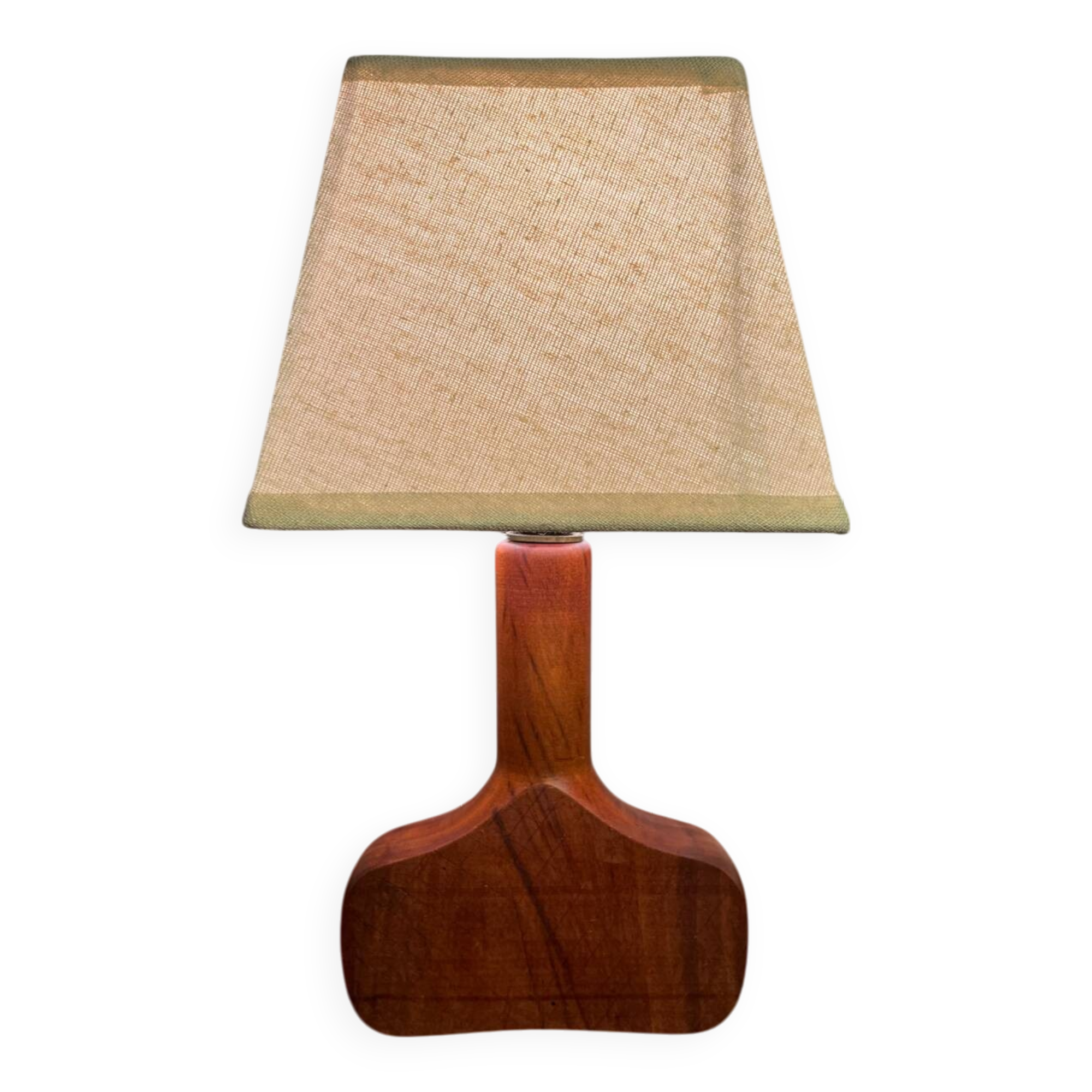 Handcrafted wooden table lamp