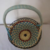 Fruit basket scoubidous 70's