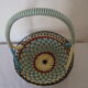 Fruit basket scoubidous 70's