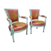 Paire de fauteuils laqués exécutives