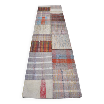 Couverture Kilim Oushak Colorée Coureur Sku 3937