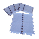 Set of 6 vintage coffee bean towels
