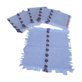 Set of 6 vintage coffee bean towels