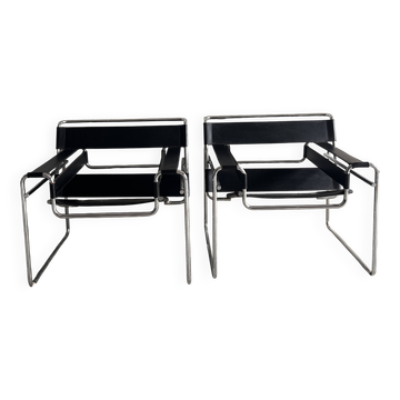 Pair of Wassily Chairs by Marcel Breuer, 1960s 1970s