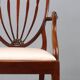 Fauteuil ancien style Regency en acajou et tissu, Angleterre, XIXe siècle