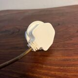 English turned wood twist lamp base from the 60s