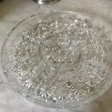 Silver metal aperitif tray circa 1950