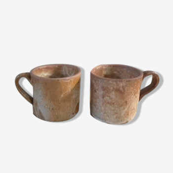 Set of 6 cups in gres